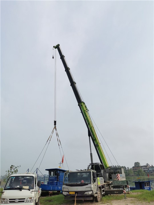 武威市桥梁建设吊装案例